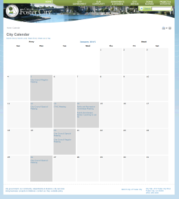 Events Calendar