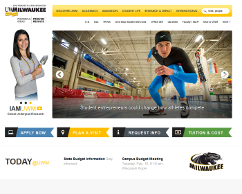 University of Wisconsin-Milwaukee Web page