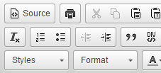 CKEditor Buttons Closeup::CKEditor Buttons Closeup