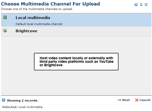 Choose Channel