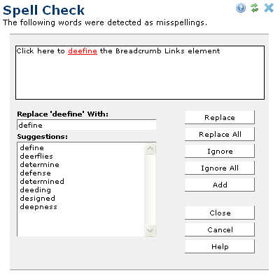 Using Spell Check